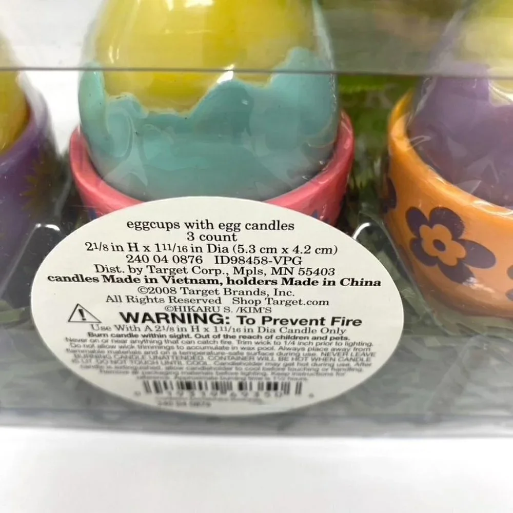 Target Easter Egg Cups Egg Chicks Candle Gift Set